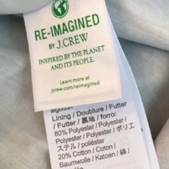 💙 J.Crew Factory Chambray Paper-Bag Mini Skirt - Mini 💙 - Picture 5 of 5